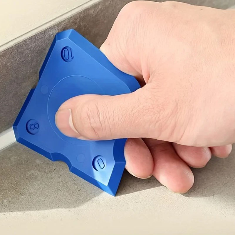 Bathroom Caulk Siliconized - ชุดเครื่องมือซิลิโคนสำหรับยาแนว 4 ชิ้น, เครื่องมือทาและปรับแต่งยาแนวแบบมืออาชีพสำหรับห้องน้ำและห้องครัว, ทำความสะอาดง่าย, เครื่องมือยาแนว