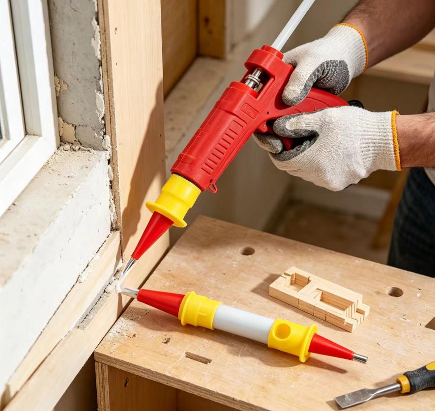 Bathroom Caulk Siliconized - ชุดหัวฉีดซิลิโคนสแตนเลส 22 ชิ้น/ชุด สำหรับงานยาแนว กาวซิลิโคน และงานตกแต่งในครัวและห้องน้ำ