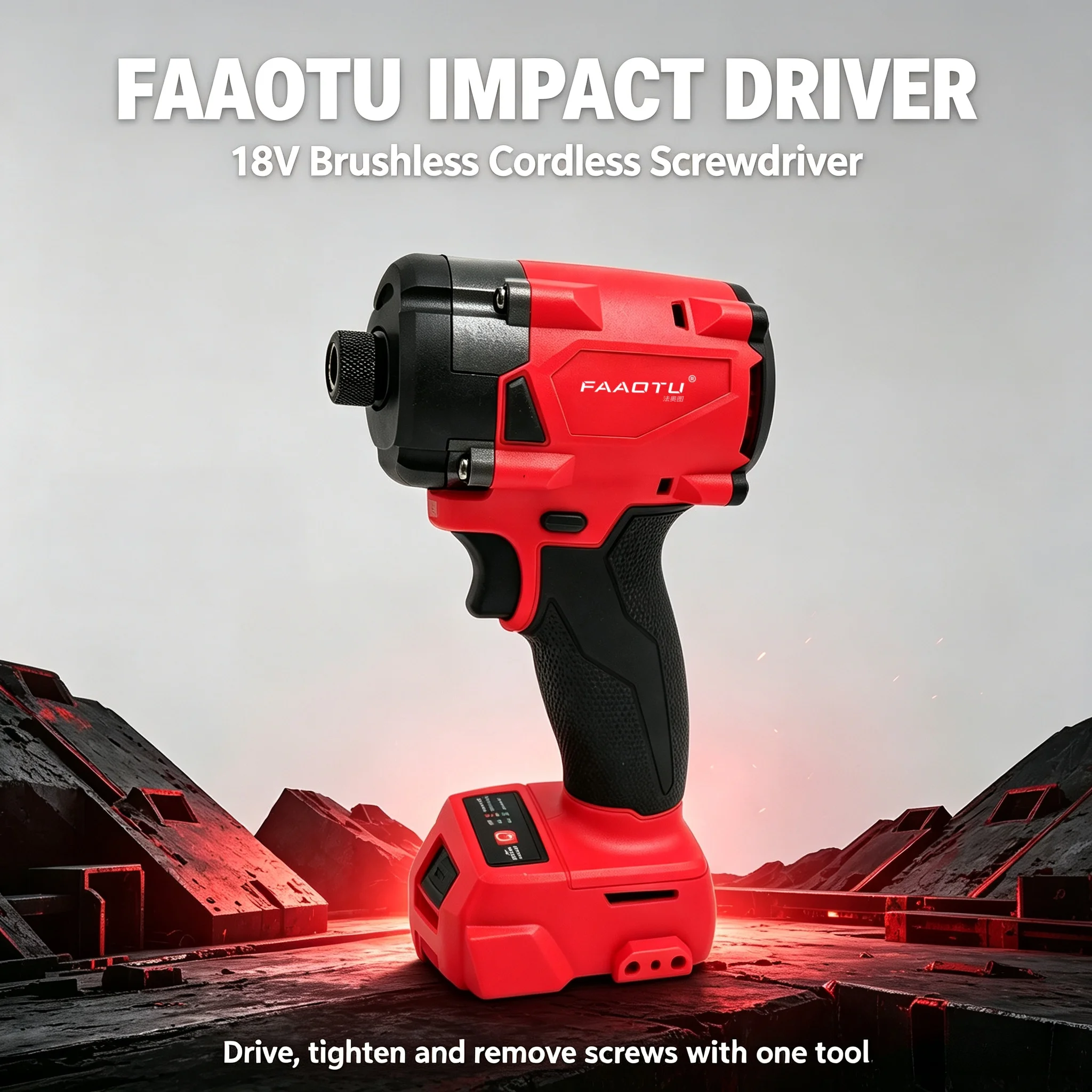 Home Improvement In Usa - ไขควงไฟฟ้าไร้สาย FAAOTU 18V, ไขควงชาร์จไฟได้ทรงพลังสำหรับงาน DIY และการปรับปรุงบ้าน