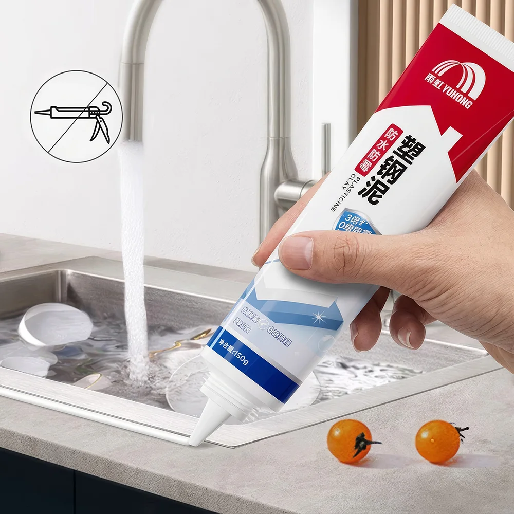 กาวกันน้ำพลาสติกเหล็ก 150 มล.  - Bathroom Caulk Siliconized บทวิจารณ์และราคา