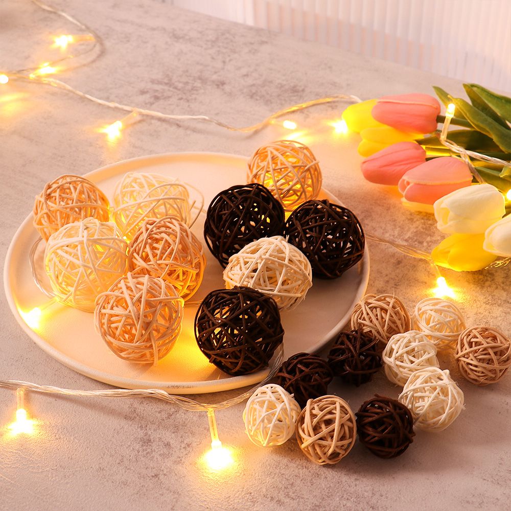 10PCS ไม้กาแฟสีขาวลูกบอลหวายหั - Home Improvement News บทวิจารณ์และราคา