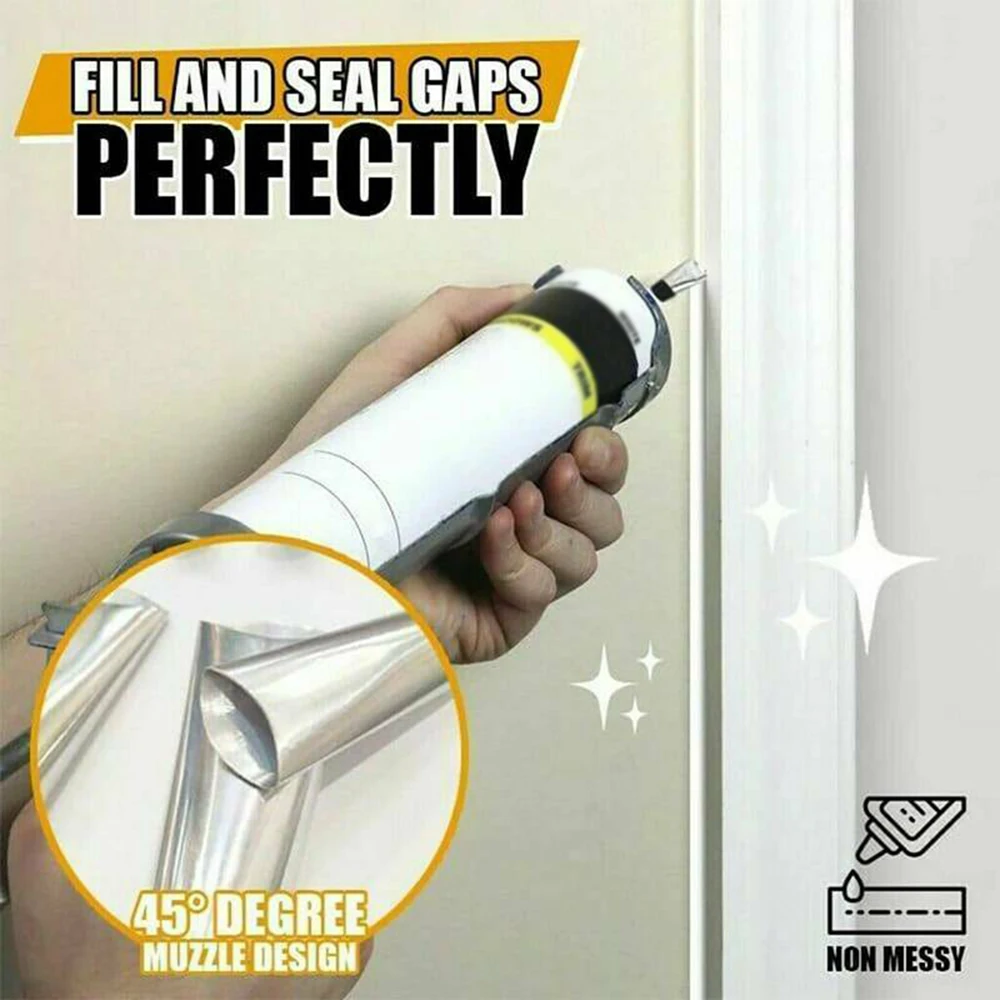 14PCS สแตนเลสสตีลกาวหัวฉีดกาว  - Bathroom Caulk Siliconized บทวิจารณ์และราคา