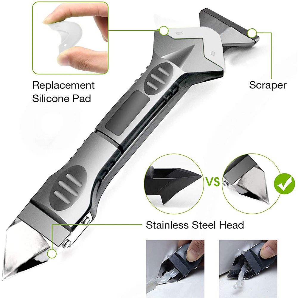 5 In 1กาวซิลิโคนเครื่องมือสแตน - Bathroom Caulk Siliconized บทวิจารณ์และราคา