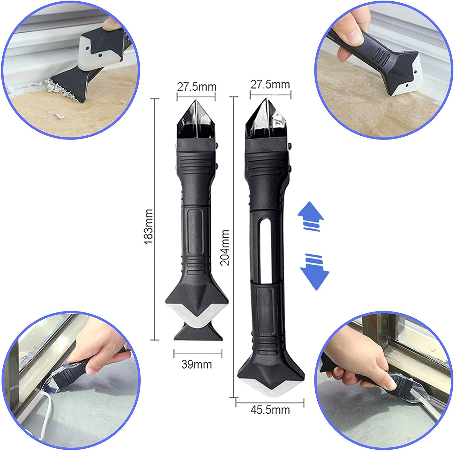 5 In 1กาวซิลิโคนเครื่องมือสแตน - Bathroom Caulk Siliconized บทวิจารณ์และราคา