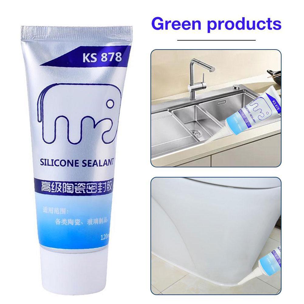 120ML อเนกประสงค์ซิลิโคนซีลกัน - Bathroom Caulk Siliconized บทวิจารณ์และราคา